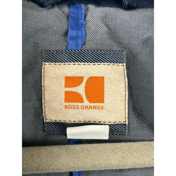 Hugo Boss Orange Men's Size 42R Blazer Navy Blue Jacket Buttons Front Pockets - Picture 11 of 16